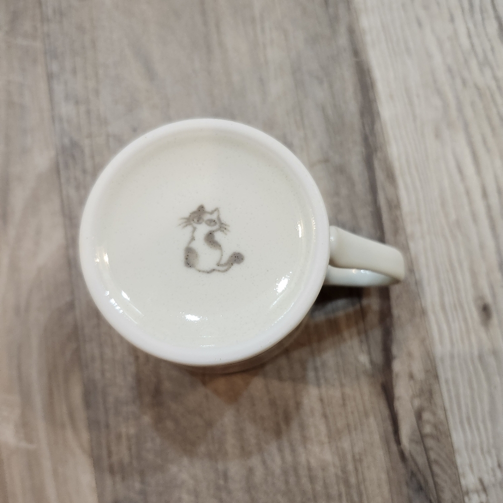Japanese Mino Ware Loitering Cats Mug Cat Coffee Cup Cute Kitten Ceramic Tea Mug